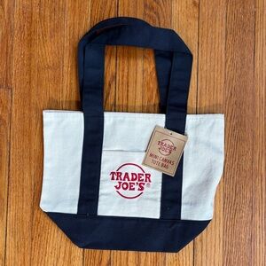 Trader Joe’s Navy Mini Canvas Tote Bag